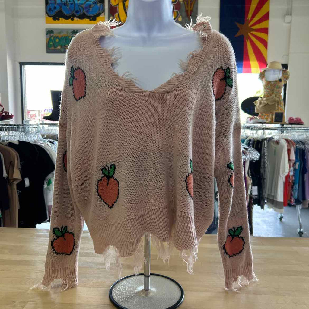 Just Polly Size M Pink Preloved Sweater