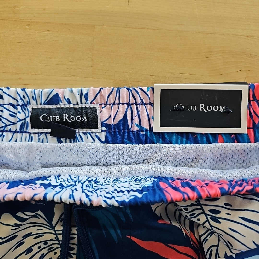 Club Room Men's Hibiscus Floral Print 7" Swim Trunks