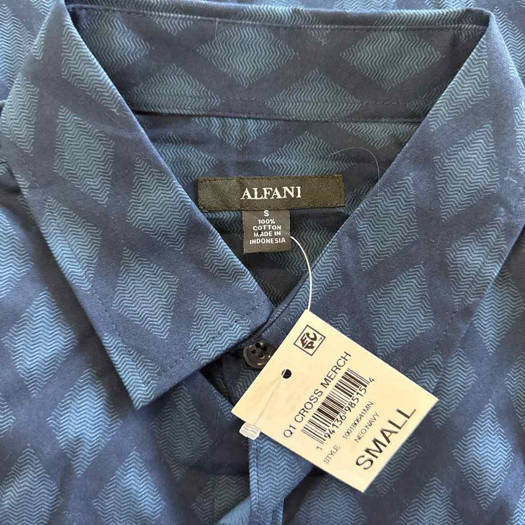 Alfani Mens Two Tone Button up Shirt