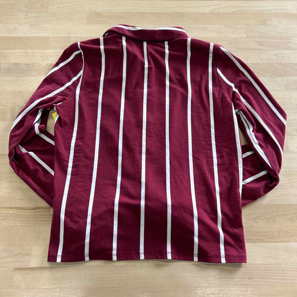 Sweet Rain Size S Burgundy Button Down Shirt