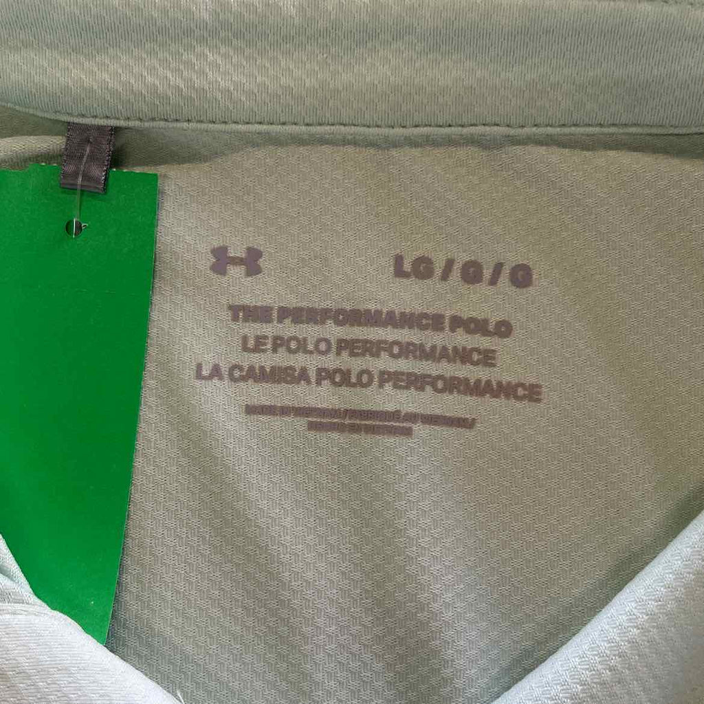 Under Armour Size L Mint Preloved MENS Polo