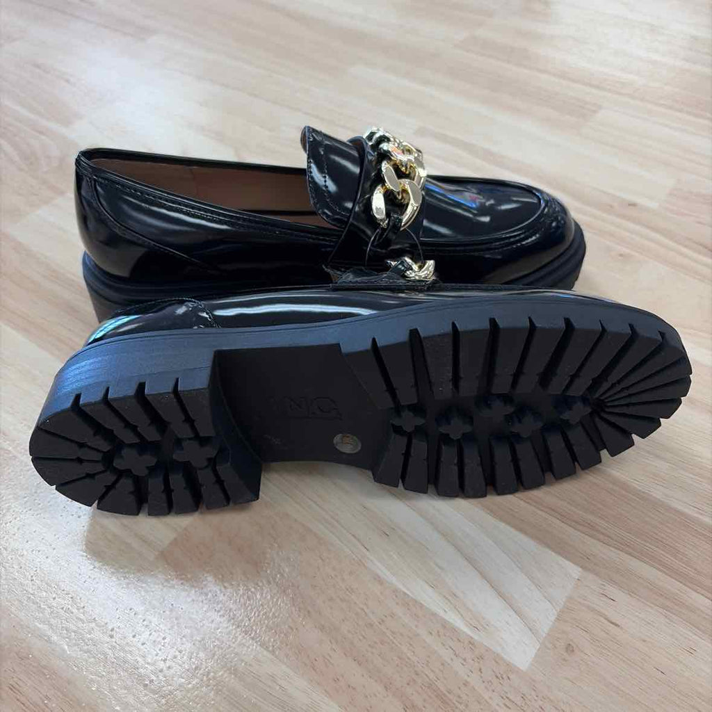 INC Size 8 Women's Brea Chain-Trim Lug Sole Loafers