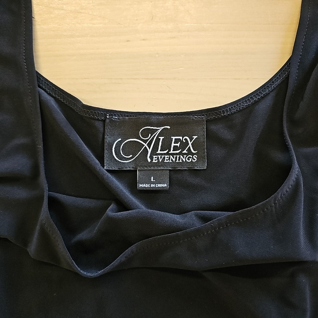 Alex Evenings Size L Black New Tank