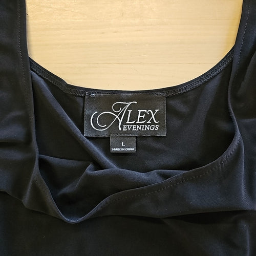 Alex Evenings Size L Black New Tank