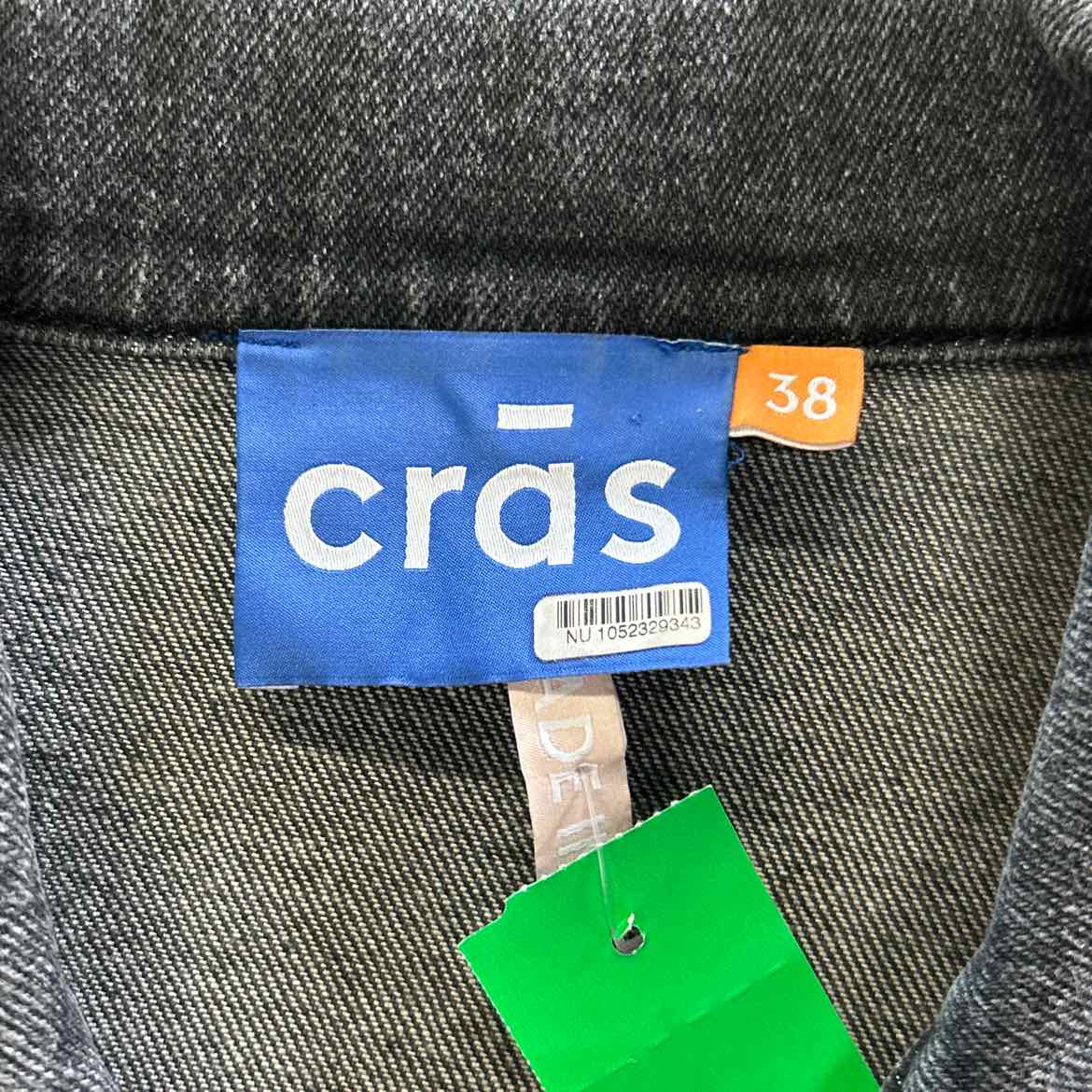 Cras Size 38 Gray Denim Preloved Jacket