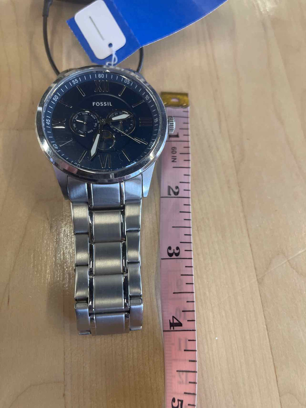 Fossil Silver & Blue watch - accessories - women's