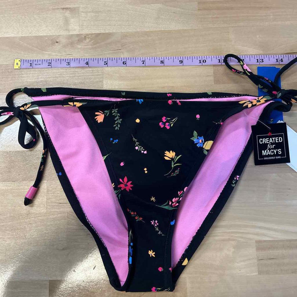 Salt + Cove Size M Floral Side-Tie Bikini Bottoms