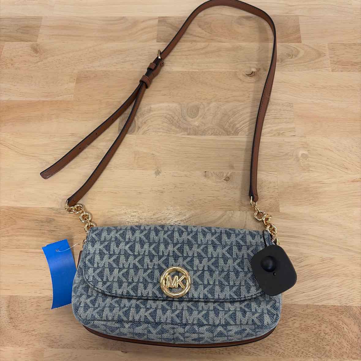 Michael Kors Nolita Small Logo Jacquard Denim Crossbody Bag