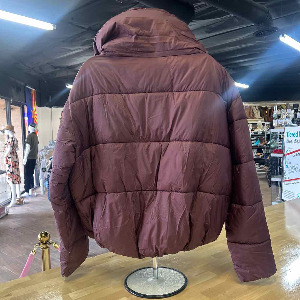 Calvin Klein Size M Burgundy New Jacket