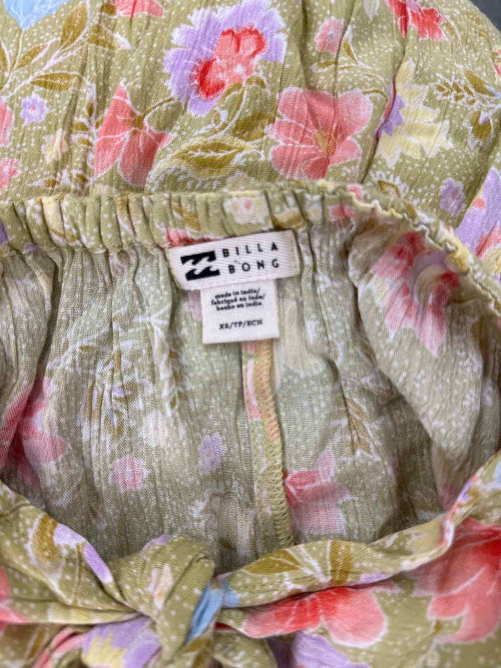 billabong Size XS Green Floral Riviera Romance Sundress NWT