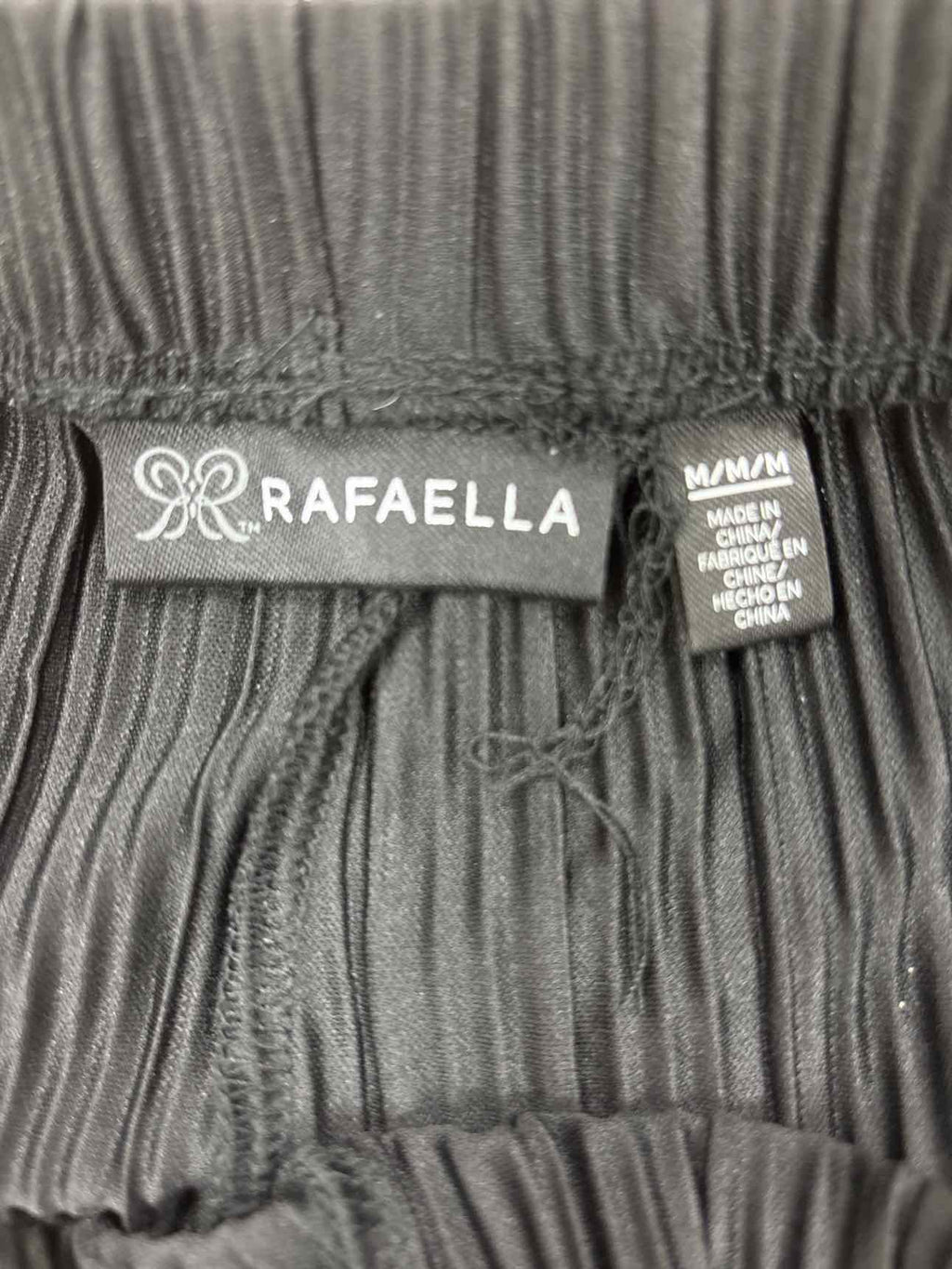 rafaella Size M Black Ribbed New Pants