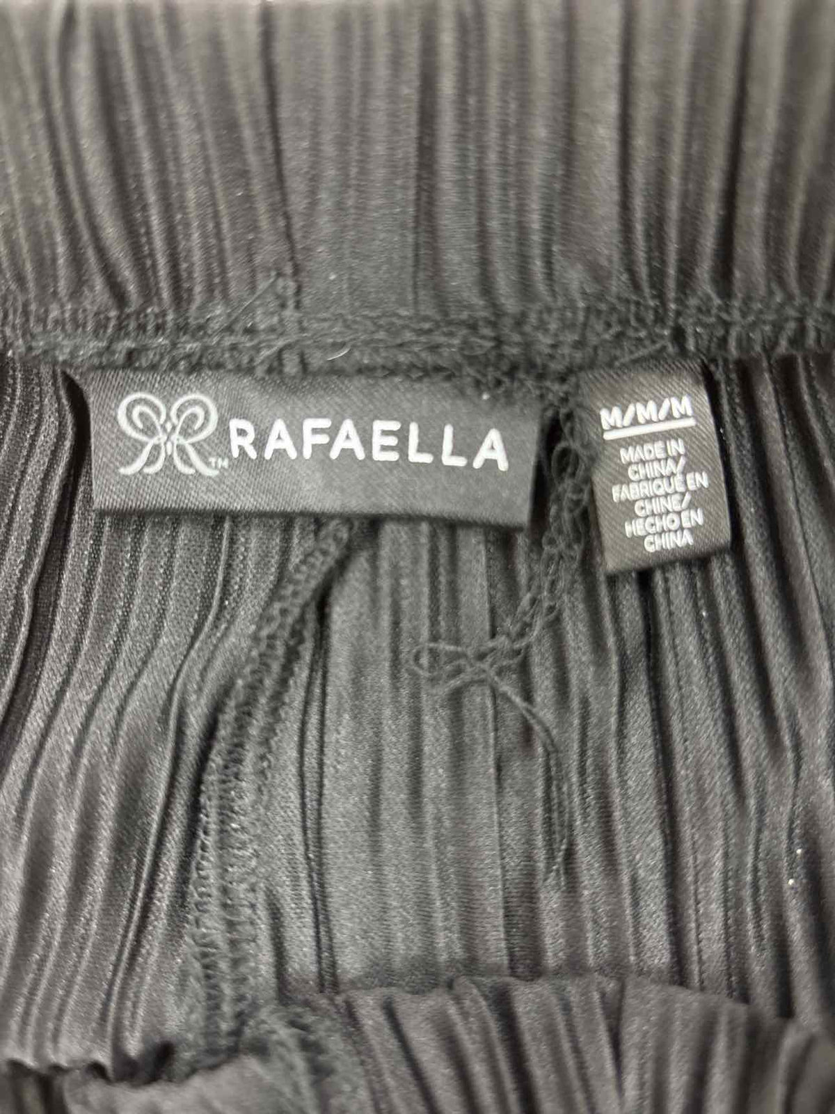 rafaella Size M Black Ribbed New Pants
