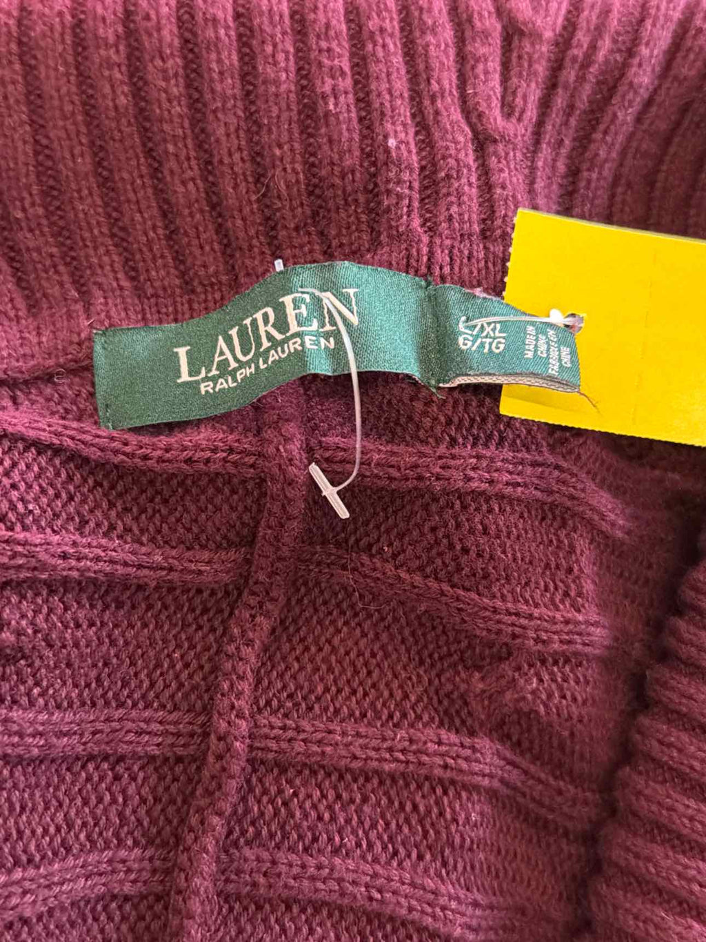 Ralph Lauren Size L/XL Purple Knit Cardigan