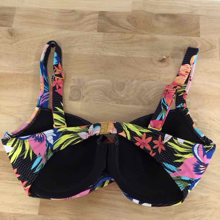 Bleu Size 34D Sweet Escape Bra-Sized Bikini Top - Multi