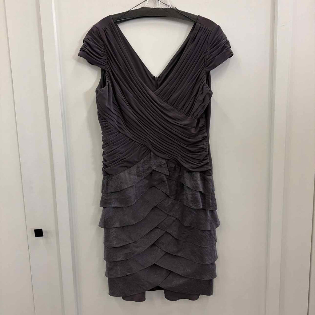 Adrianna Papell Size 10 Purple Polyester Rayon Preloved Dress