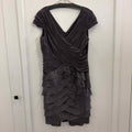 Adrianna Papell Size 10 Purple Polyester Rayon Preloved Dress