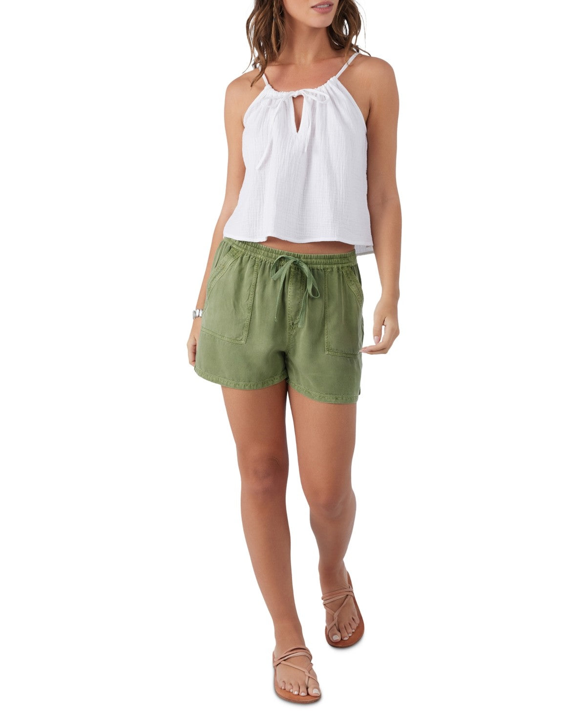 Oneill Women Size L Green New Shorts