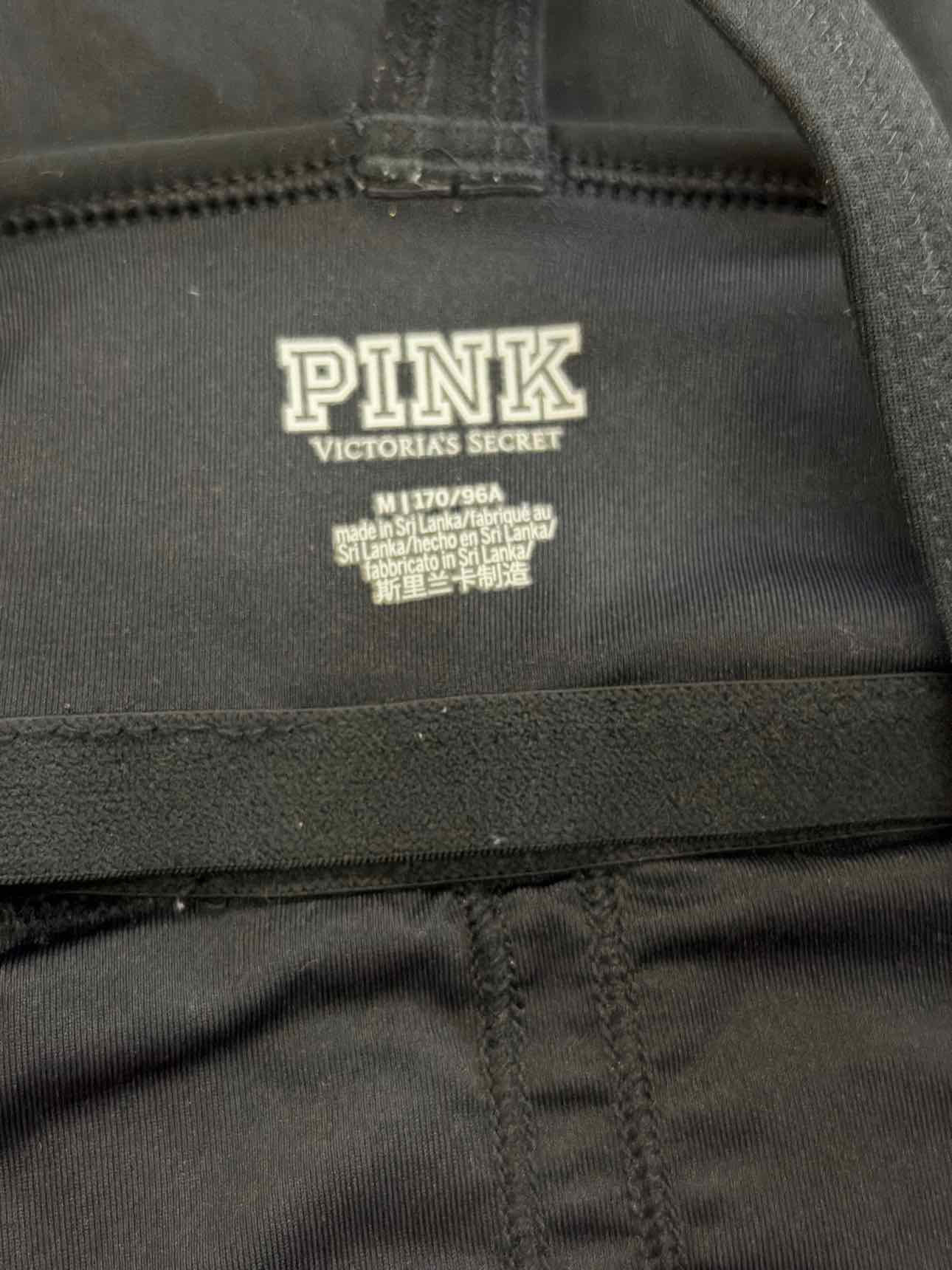 Pink Size M Black Tank