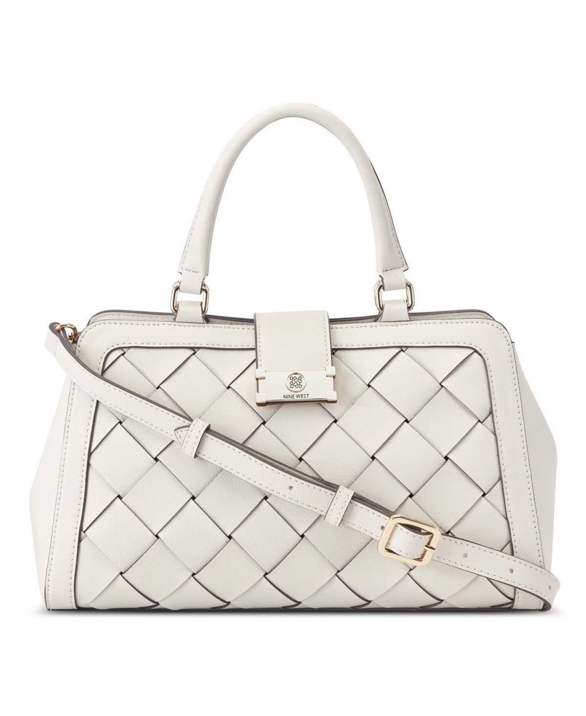 Nine West Mylah Medium Satchel - Milk