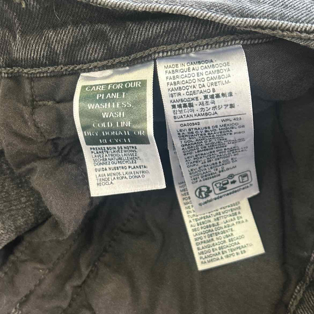 Levi's Size 31 Black Denim Preloved Jeans