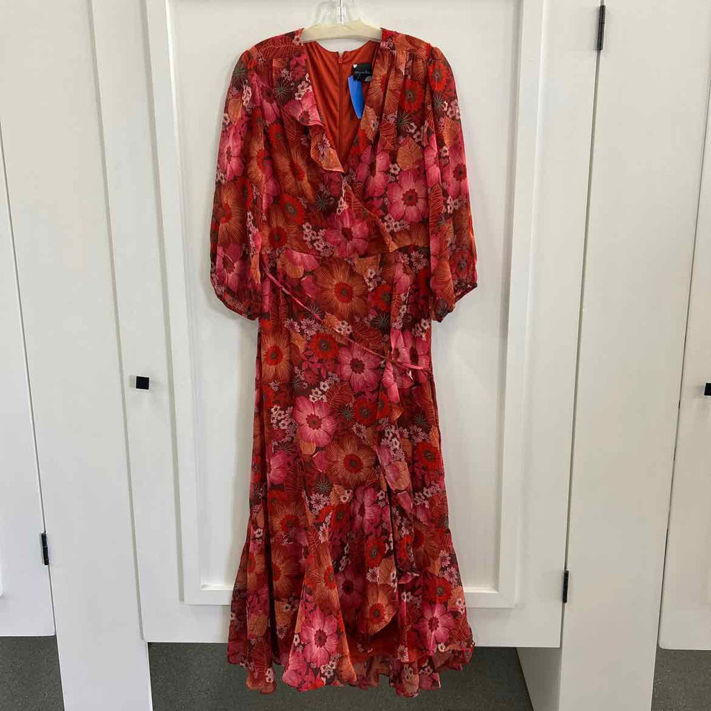 Maison Tara Size 14 Orange Flannel Preloved Dress