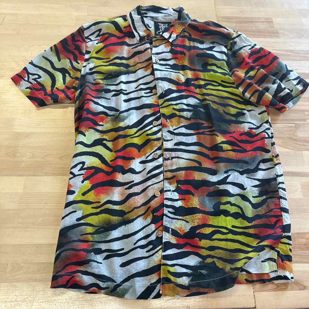 Ed Hardy Size S Multi - Fall Button Down Shirt