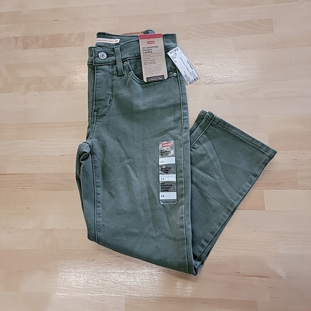 Levi's Size 25  311 Shaping Capris Women's Jeans Thyme