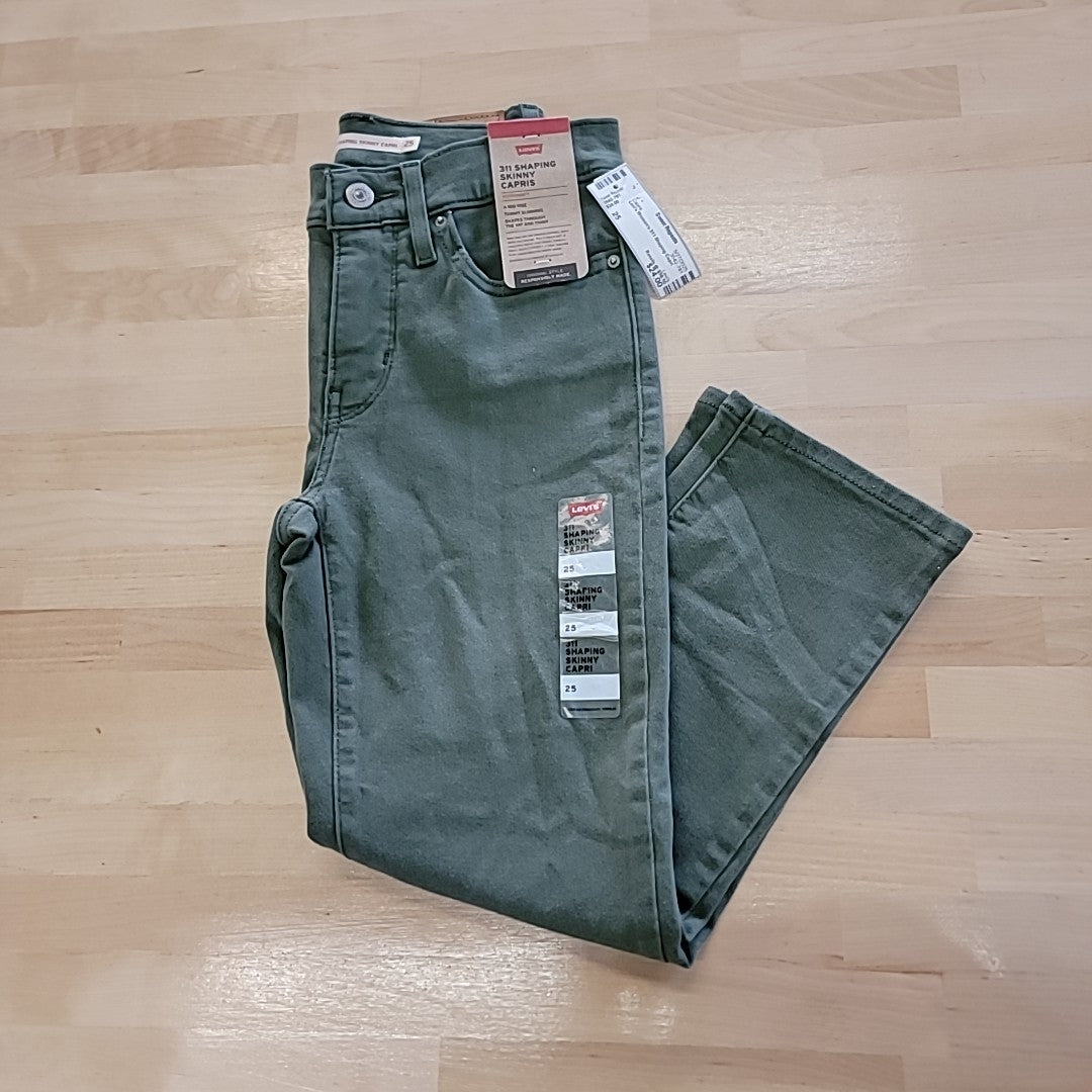 Levi's Size 25  311 Shaping Capris Women's Jeans Thyme