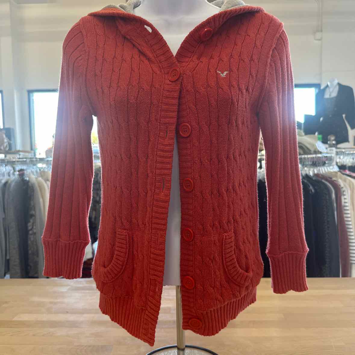 American Eagle Size M Orange Jacket