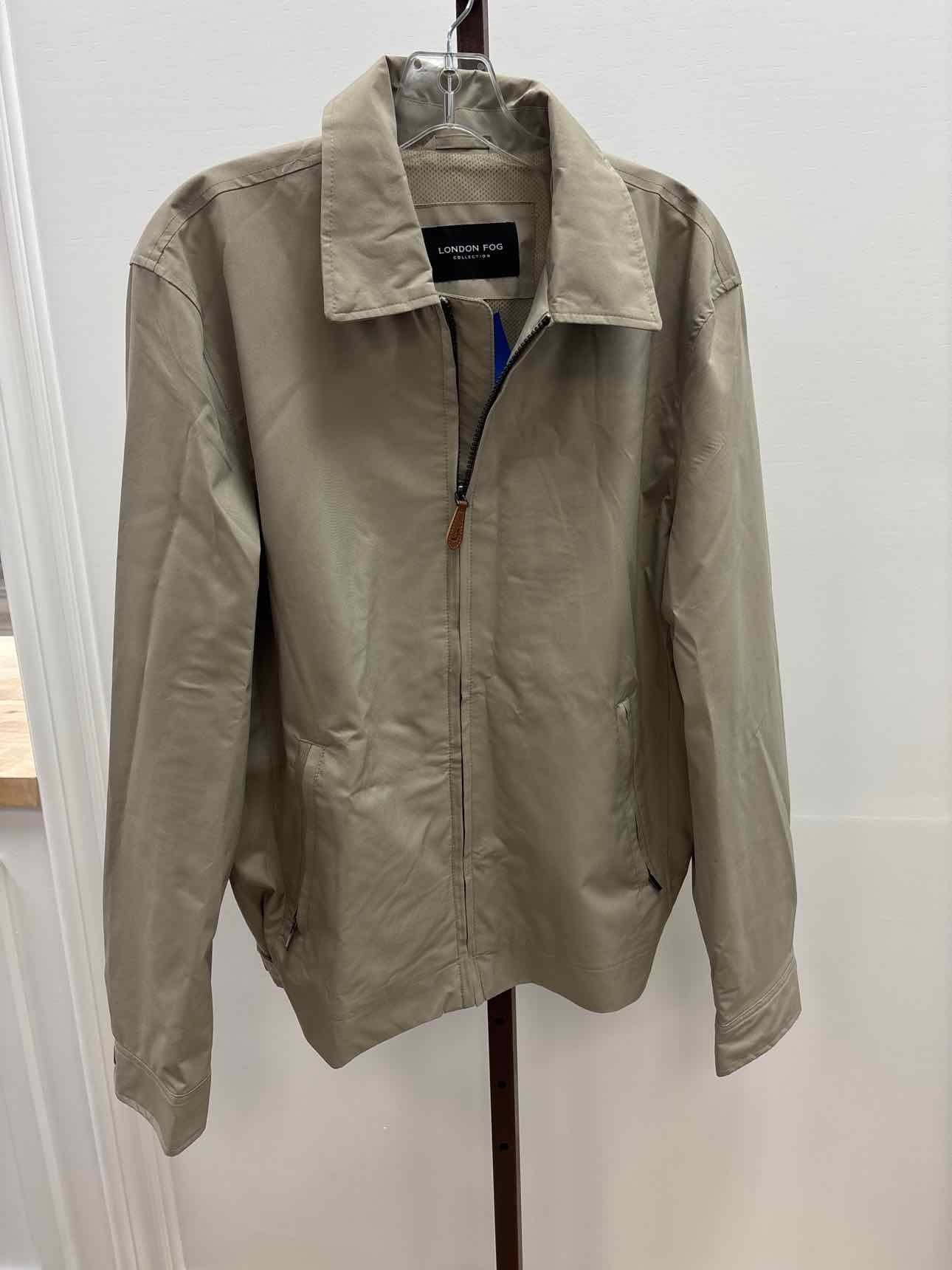 LondonFog Size M Men's Hipster Stretch Water-Resistant Full-Zip Jacket