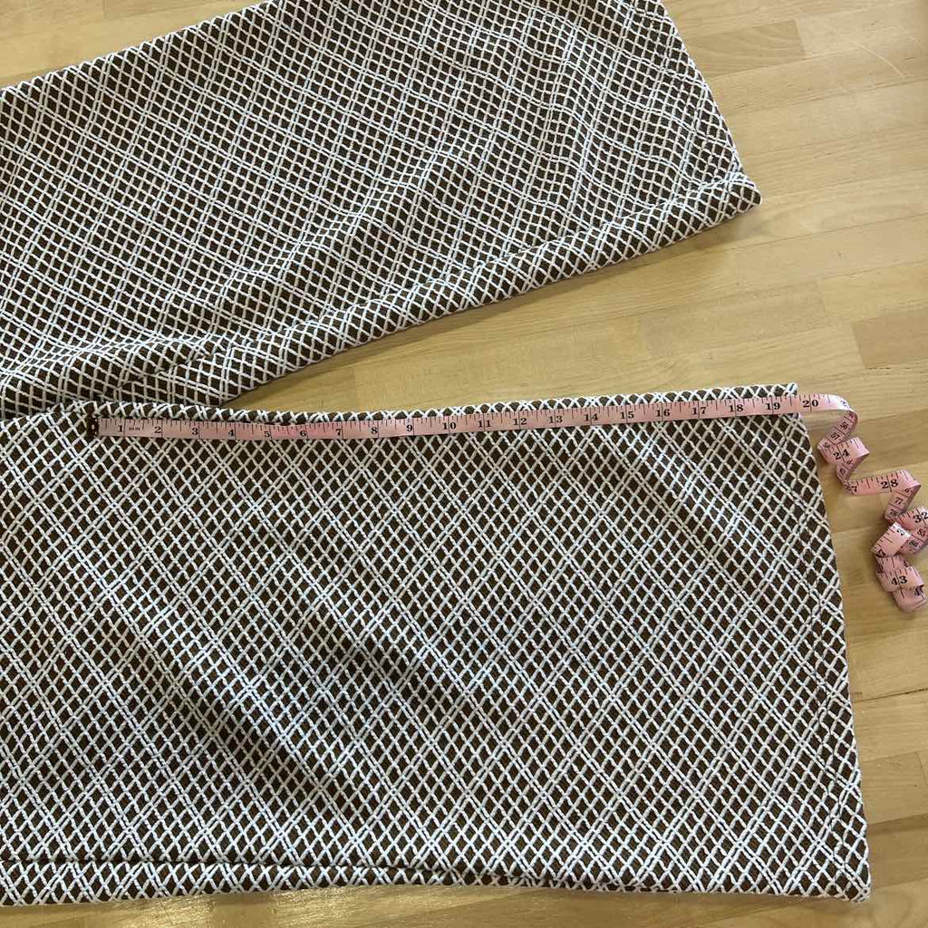 See and be Seen Size M Brown & Beige Preloved 2 pc Dress Set