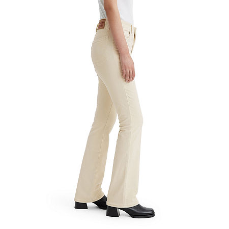 Levi Size 31 / 12 Cream 725 High Rise Bootcut Corduroy Jeans NWT