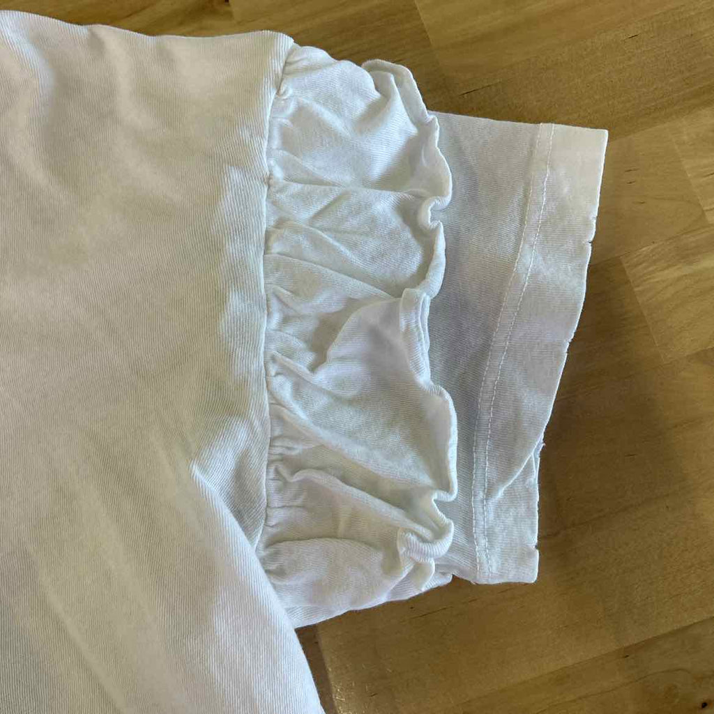 Current/Elliot Size 0 White Preloved Blouse SS