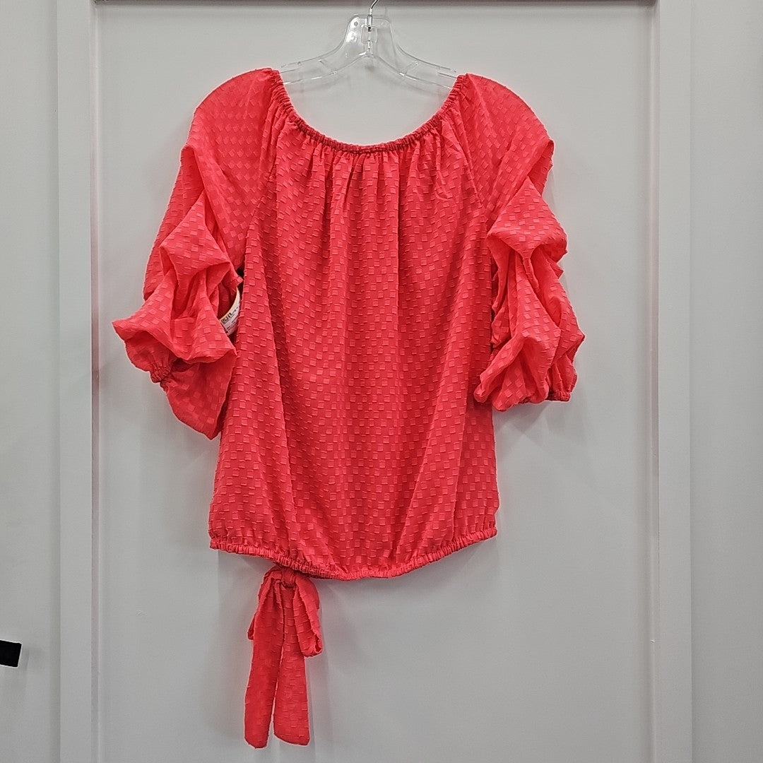 Vince Camuto Size S Orange New Blouse SS