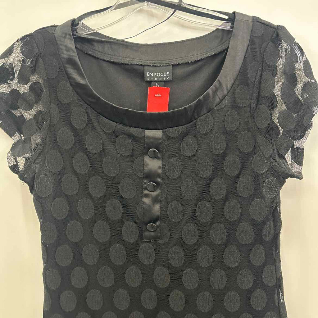 Enfocus Size 6 Black Preloved Dress