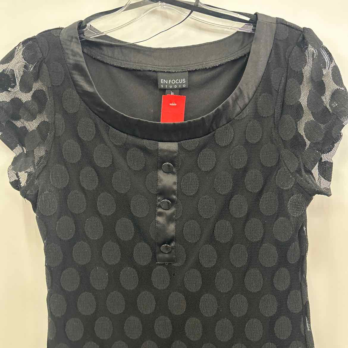 Enfocus Size 6 Black Preloved Dress