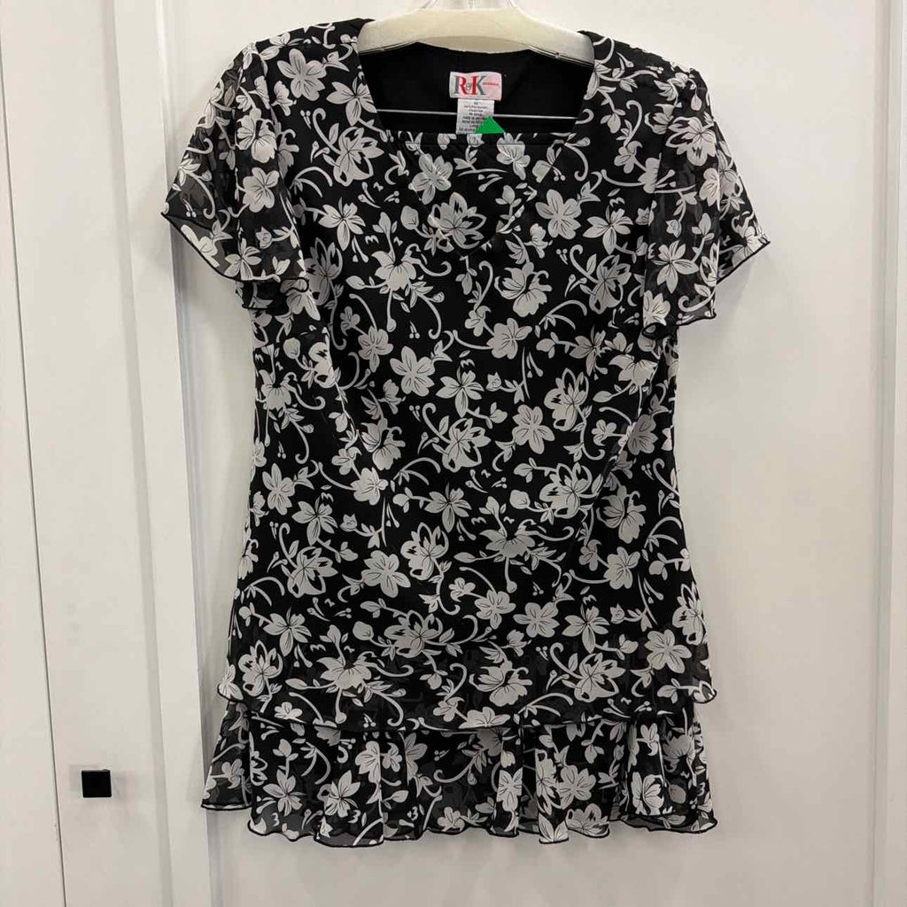 R&K Size 16 Black Preloved 2 pc Dress Set