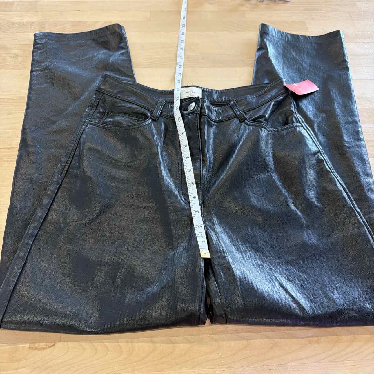 Wilfred Size 6 Black Leather Preloved Pants