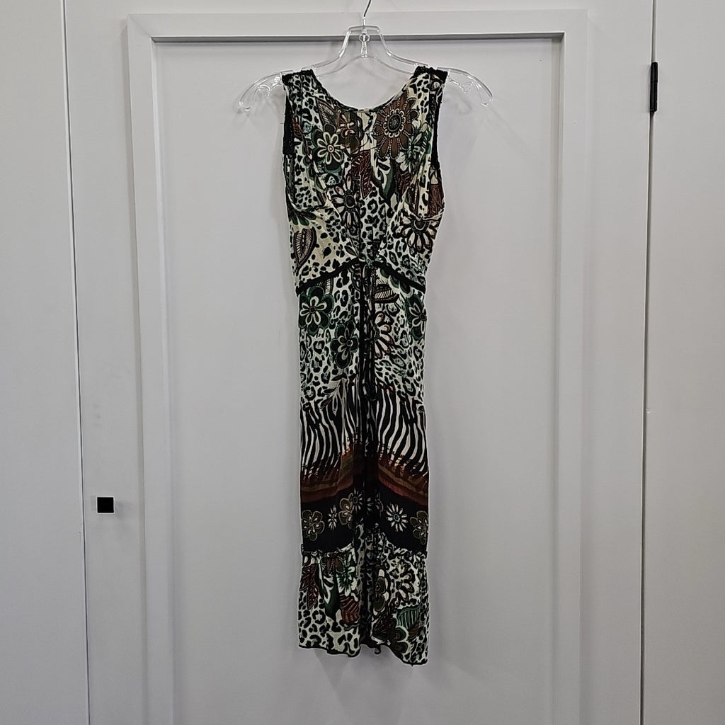 Forbidden Size L Green/Brown Preloved Dress