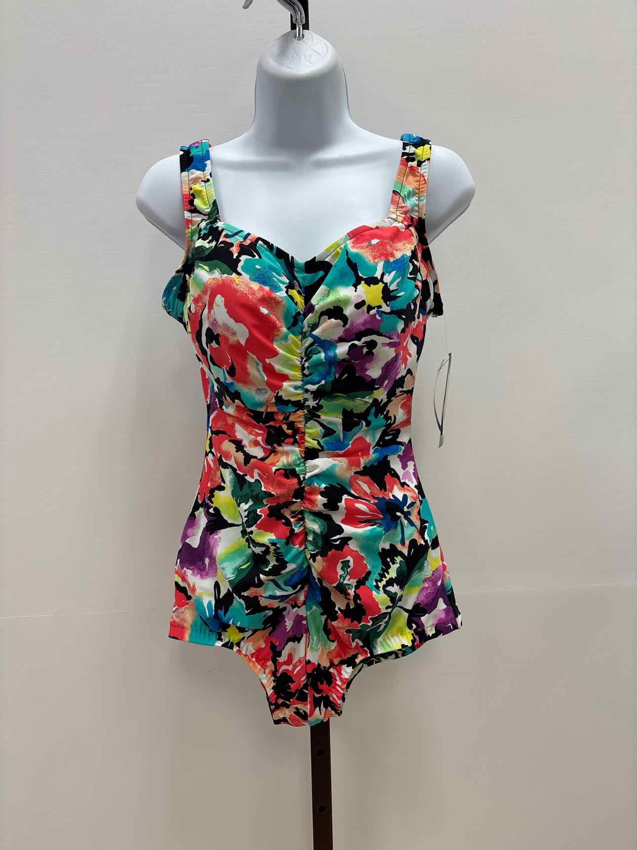 Azul by Maxine of Hollywood Floral One Piece Swimsuit