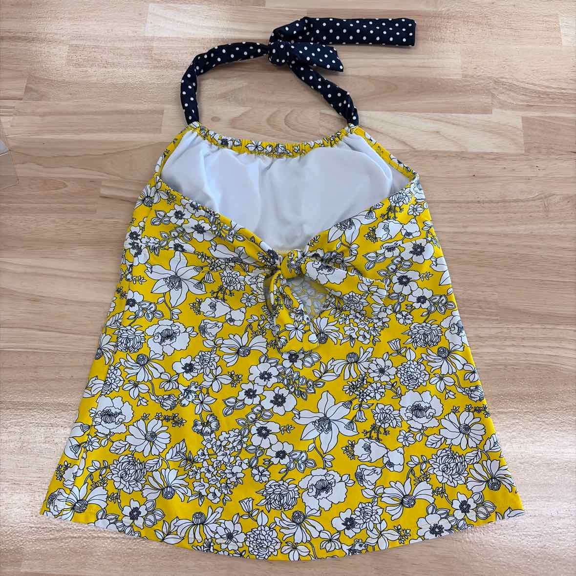 beach house Size 6 Yellow Blue Swimsuit Bottom/Top