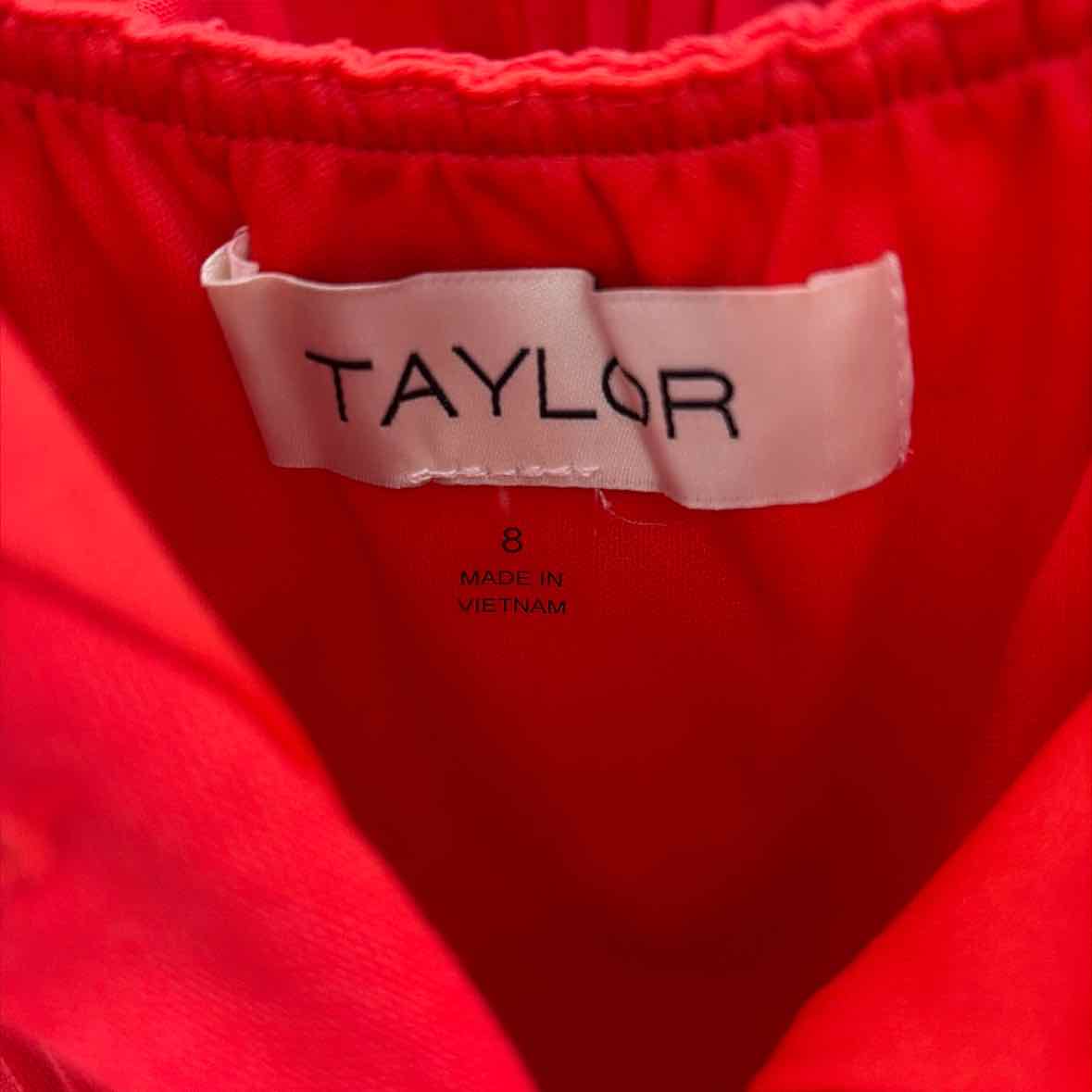 Taylor Size 8 Tomato Red New Dress