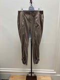 White House Black Market Size 12 Taupe Satin Preloved Cargo