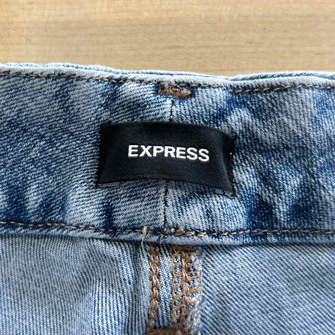Express Size L Blue Denim Preloved Jeans