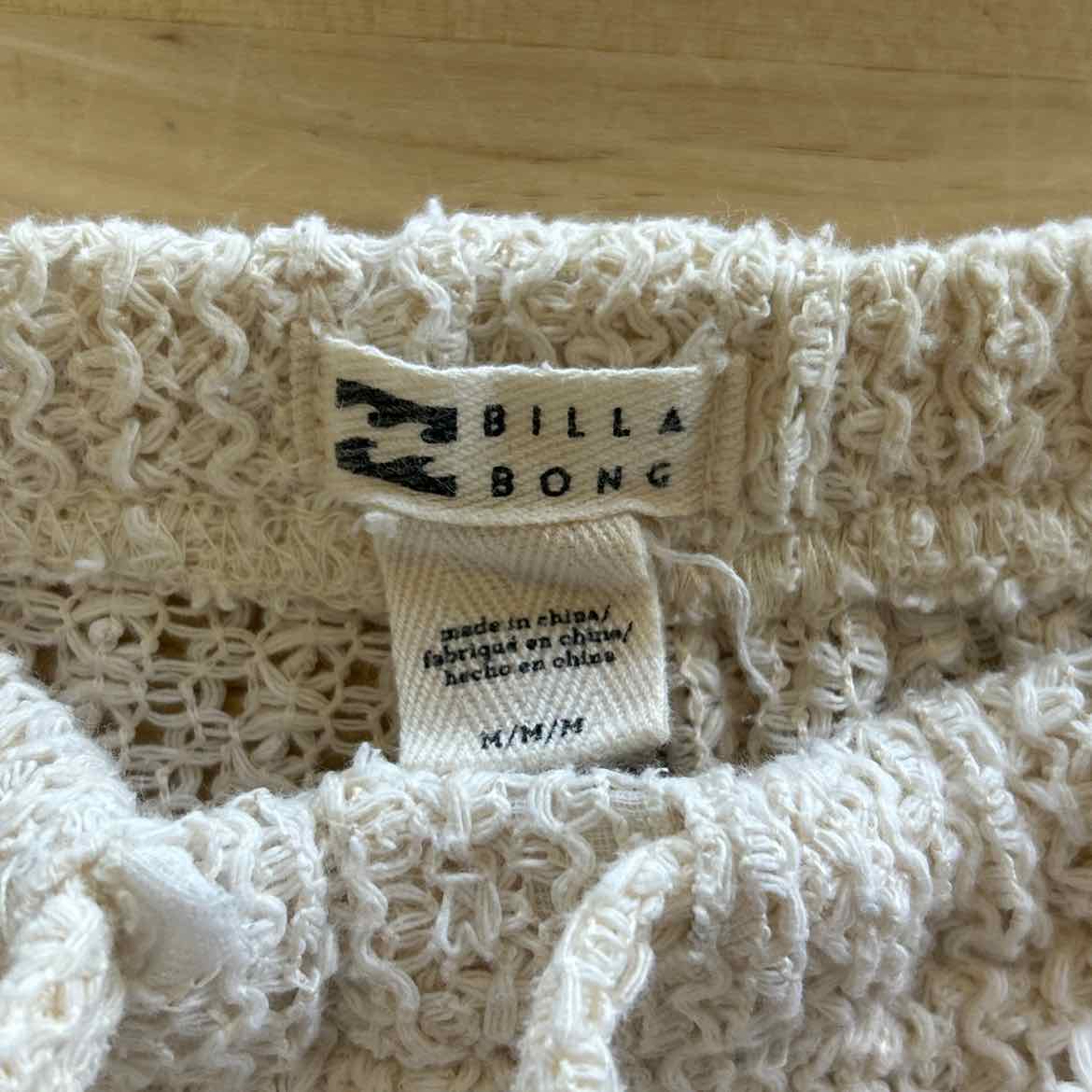billabong Size M Cream Preloved Pants