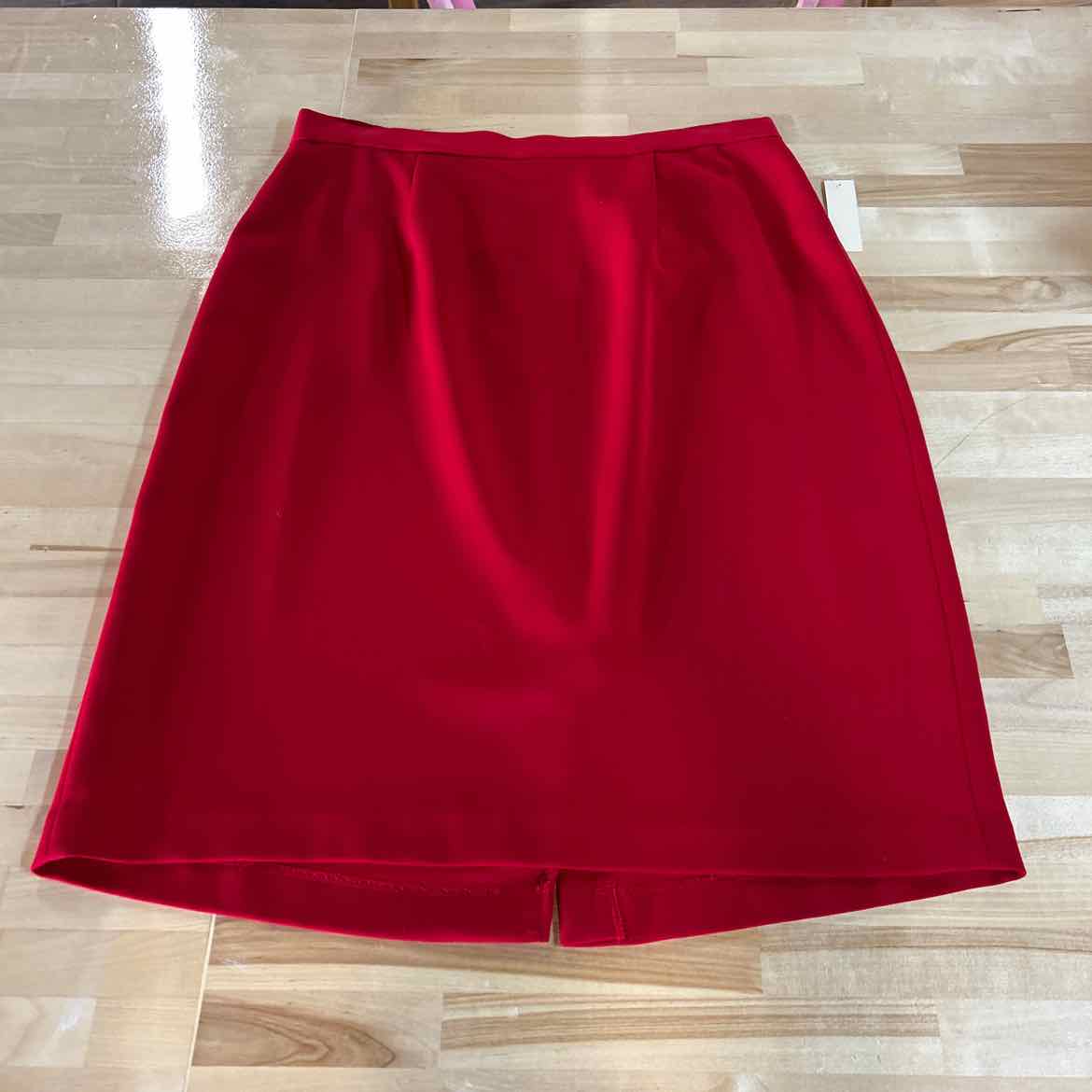Amanda Smith Size 16 Red Black Faux Fur New Twinsets