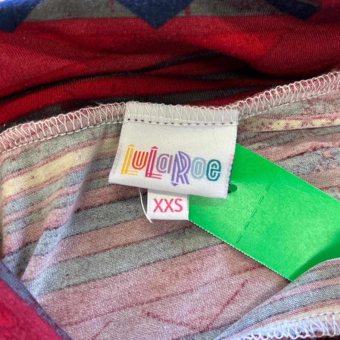 LulaRoe Size XXS Red Poncho