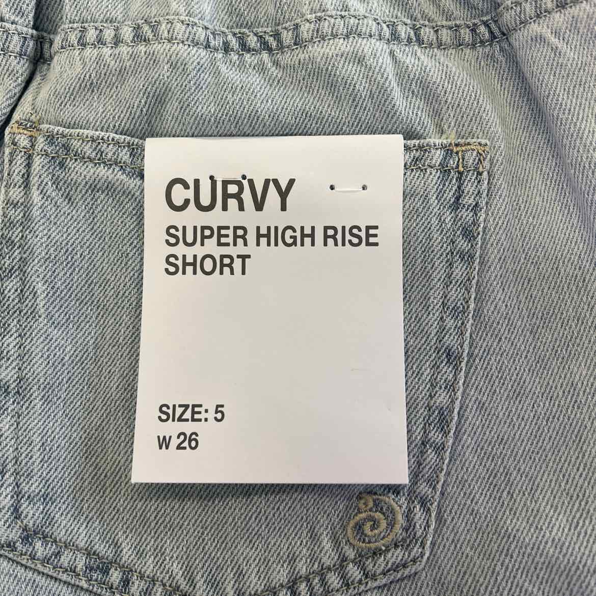 Indigo Rein Juniors' Distressed Drawstring Denim Shorts - Light Wash - 5