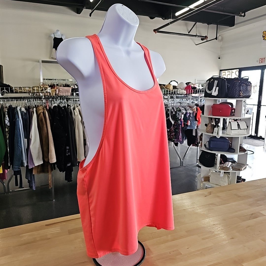 Fabletics Size L Coral Preloved Athletic Tank