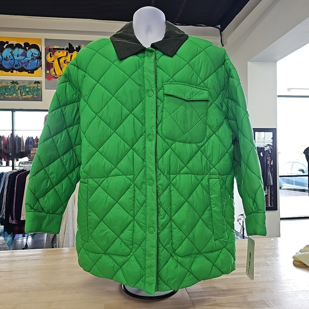 Calvin Klein Womens Reversible Barn Quilted Jacket